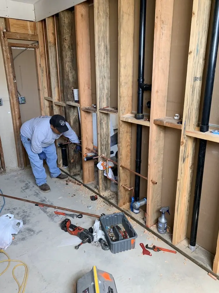 Commercial rough-in plumbing for Gas Line Repair in Tallulah